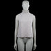 Zara - Turtleneck - Light Gray - Size S - Light gray solid sleeveless top with a ribbed turtleneck. Straight hem with side slits.