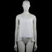 Asos Design - Tank top - White - Size 42 - White solid sleeveless camisole top with thin shoulder straps and a V-neckline. High-low hem with an uneven draped back.