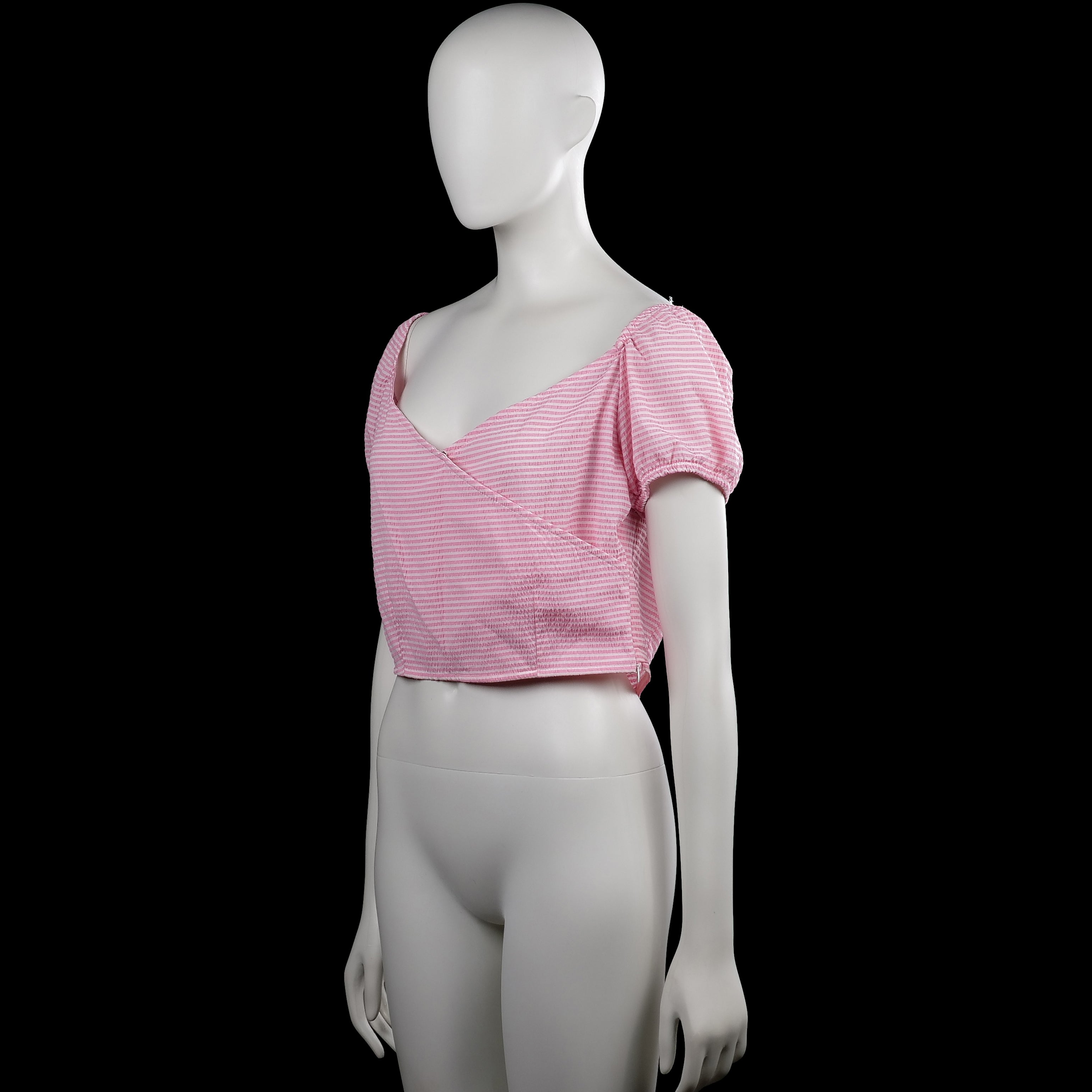 Blouse - Pink & White - Size 38