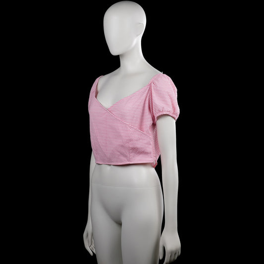 Blouse - Pink & White - Size 38
