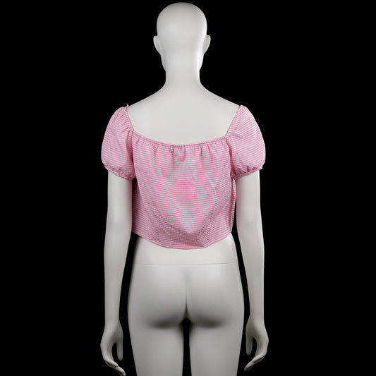 Blouse - Pink & White - Size 38