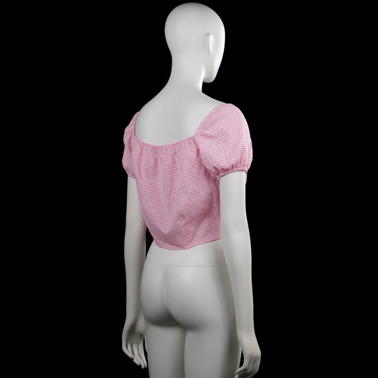 Blouse - Pink & White - Size 38