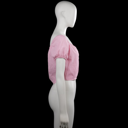 Blouse - Pink & White - Size 38