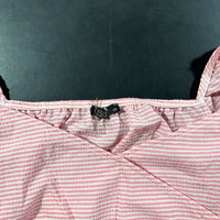 Blouse - Pink & White - Size 38