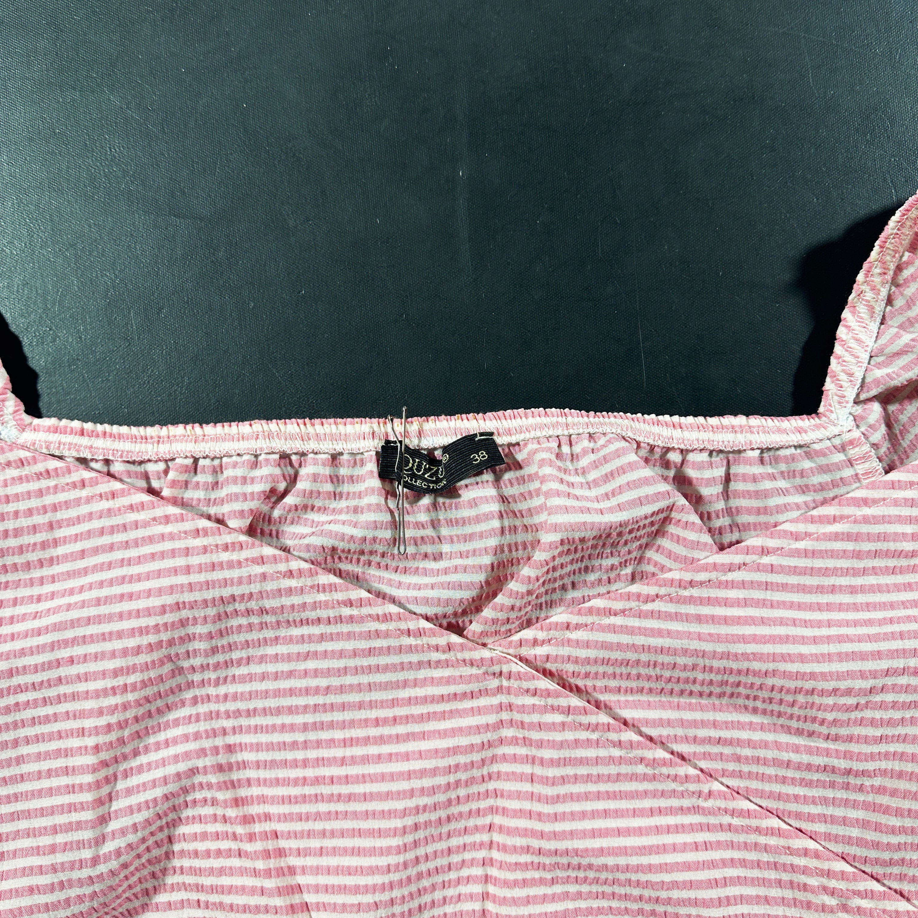 Blouse - Pink & White - Size 38