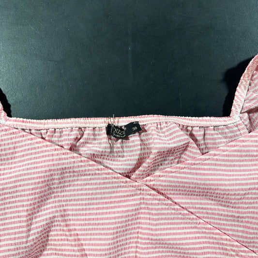 Blouse - Pink & White - Size 38