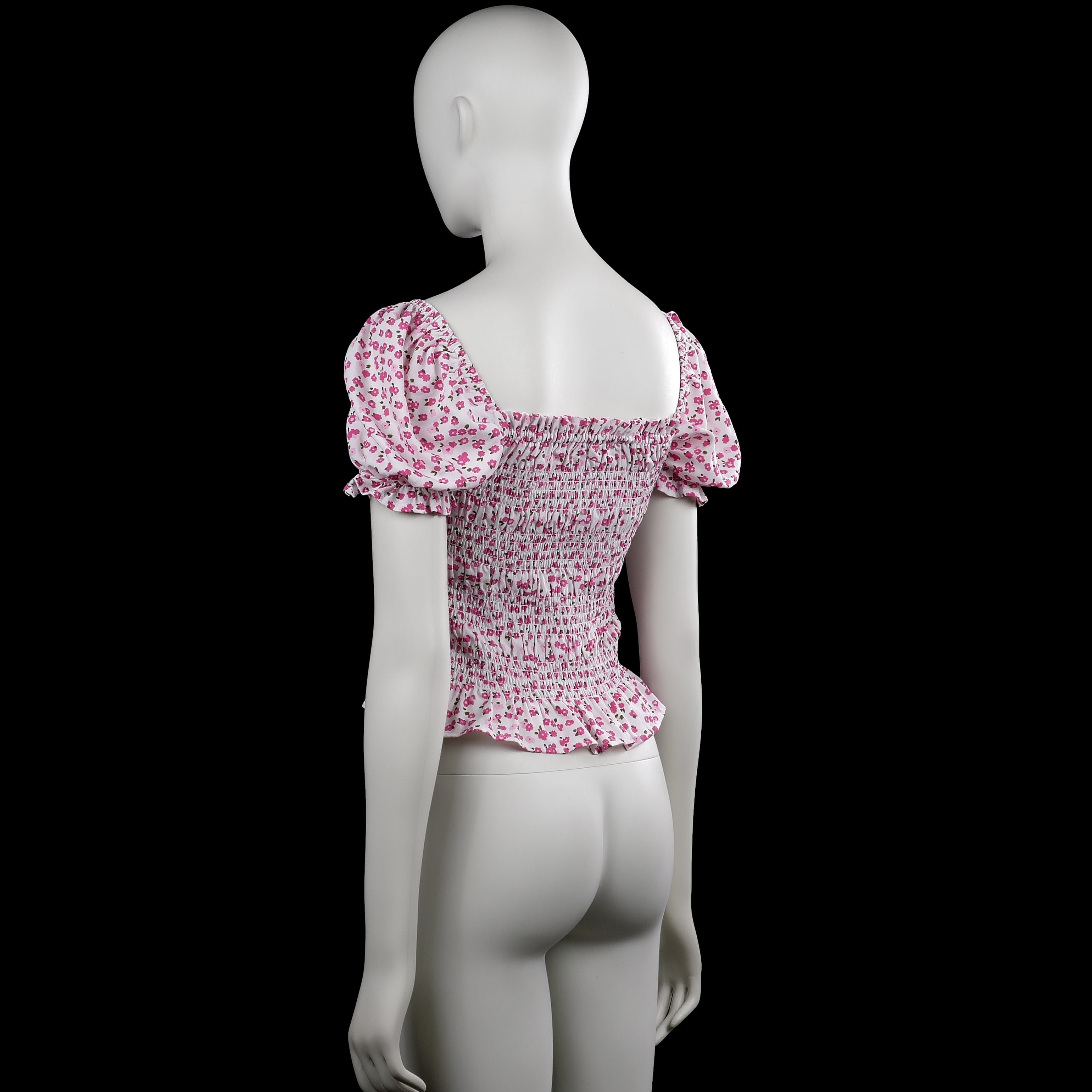 Blouse - White & Pink - Size 170