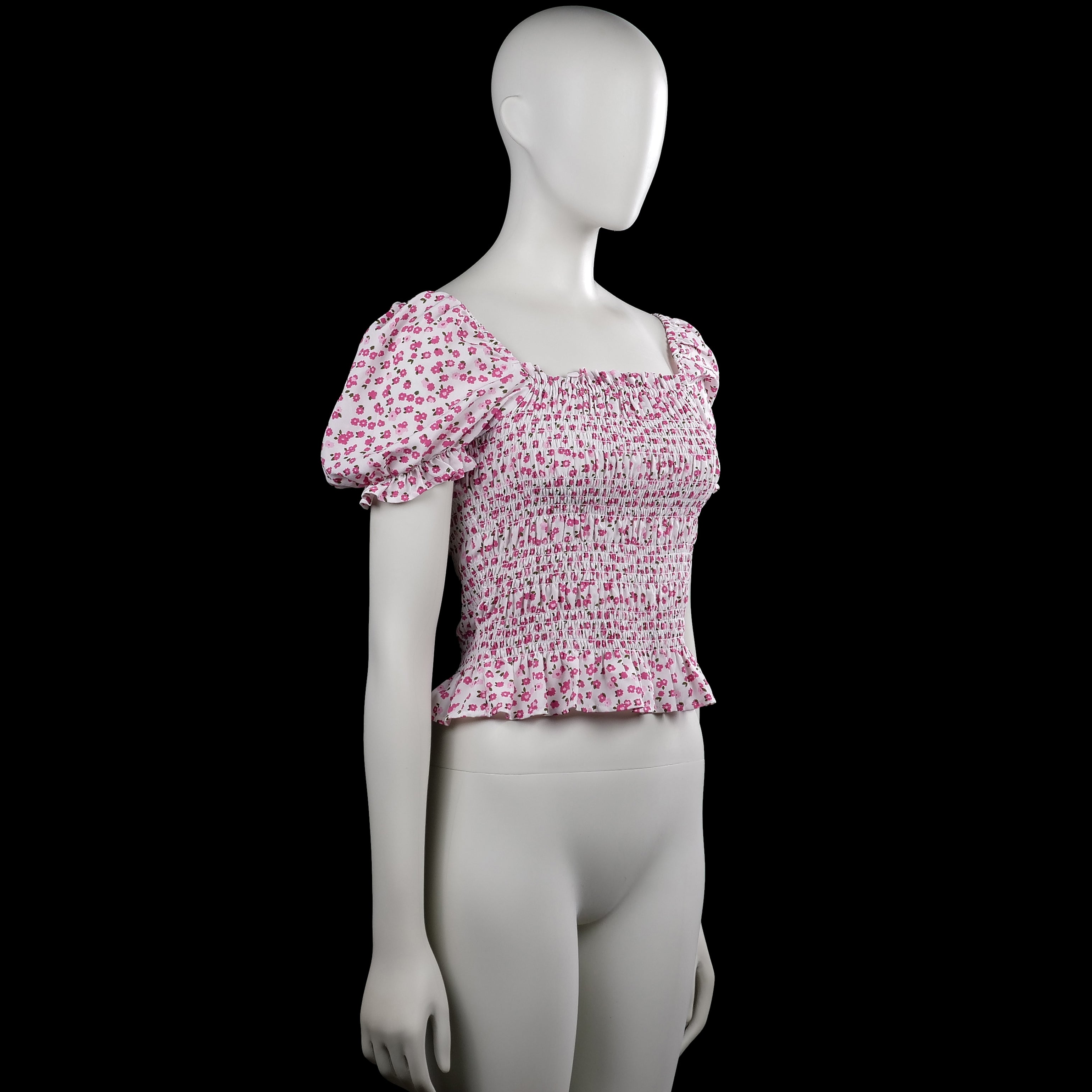 Blouse - White & Pink - Size 170