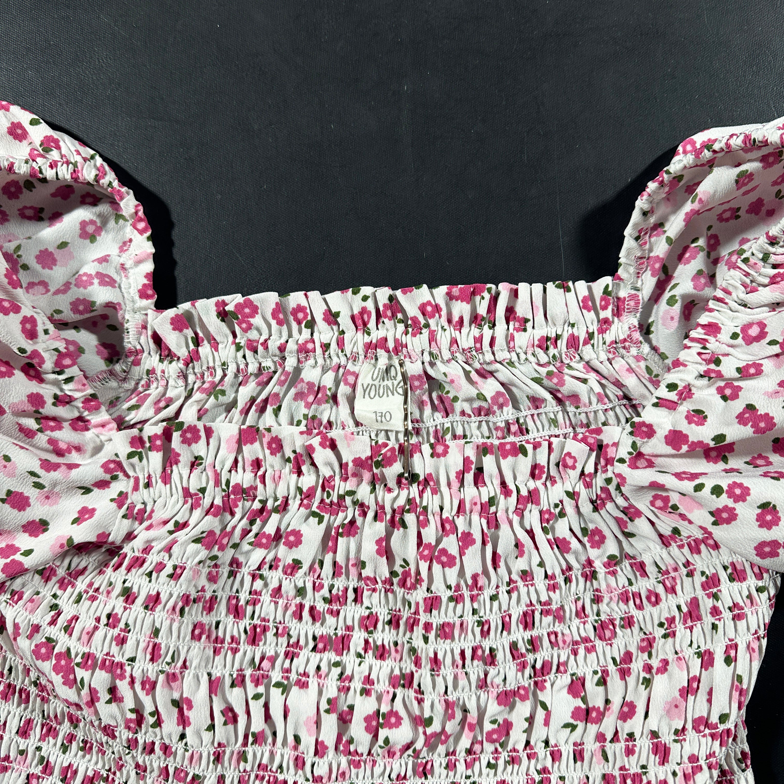 Blouse - White & Pink - Size 170
