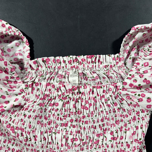 Blouse - White & Pink - Size 170