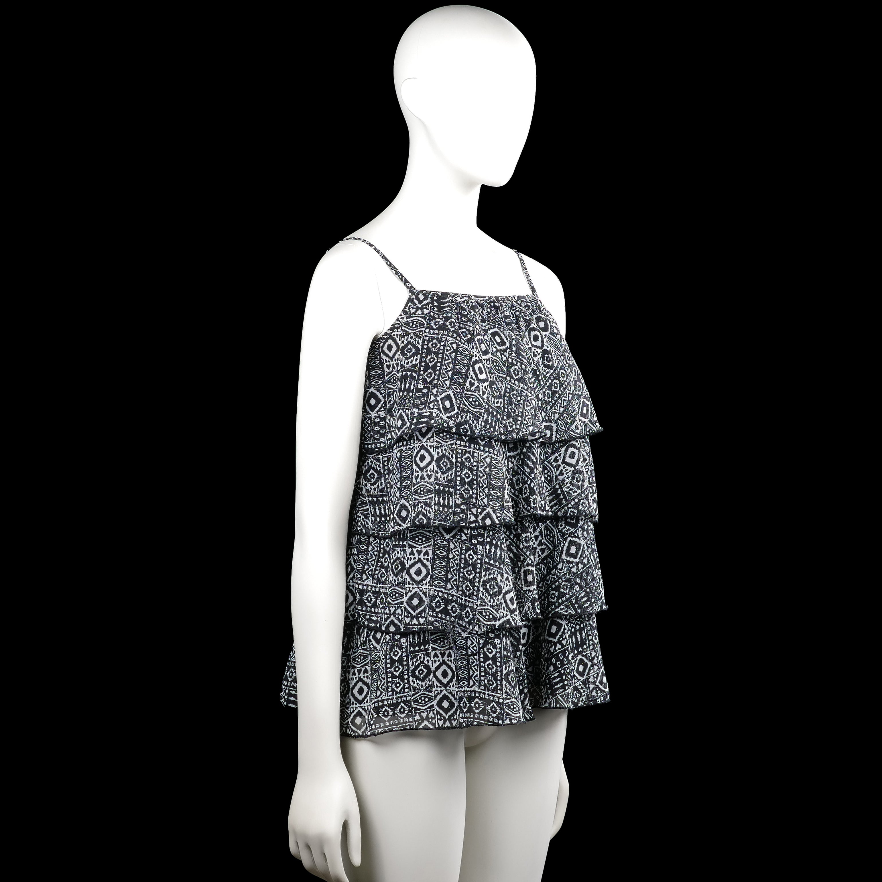 Tank top - Black & White - Size 170