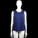 Punlh - Tank top - Navy - Size M - Navy solid sleeveless top with a round neckline and straight hem. No visible closures or pockets.