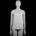 Atelier - Tank top - White - Size S - White solid camisole top with thin shoulder straps and a scoop neckline. Features a straight hem with no visible closures or pockets.