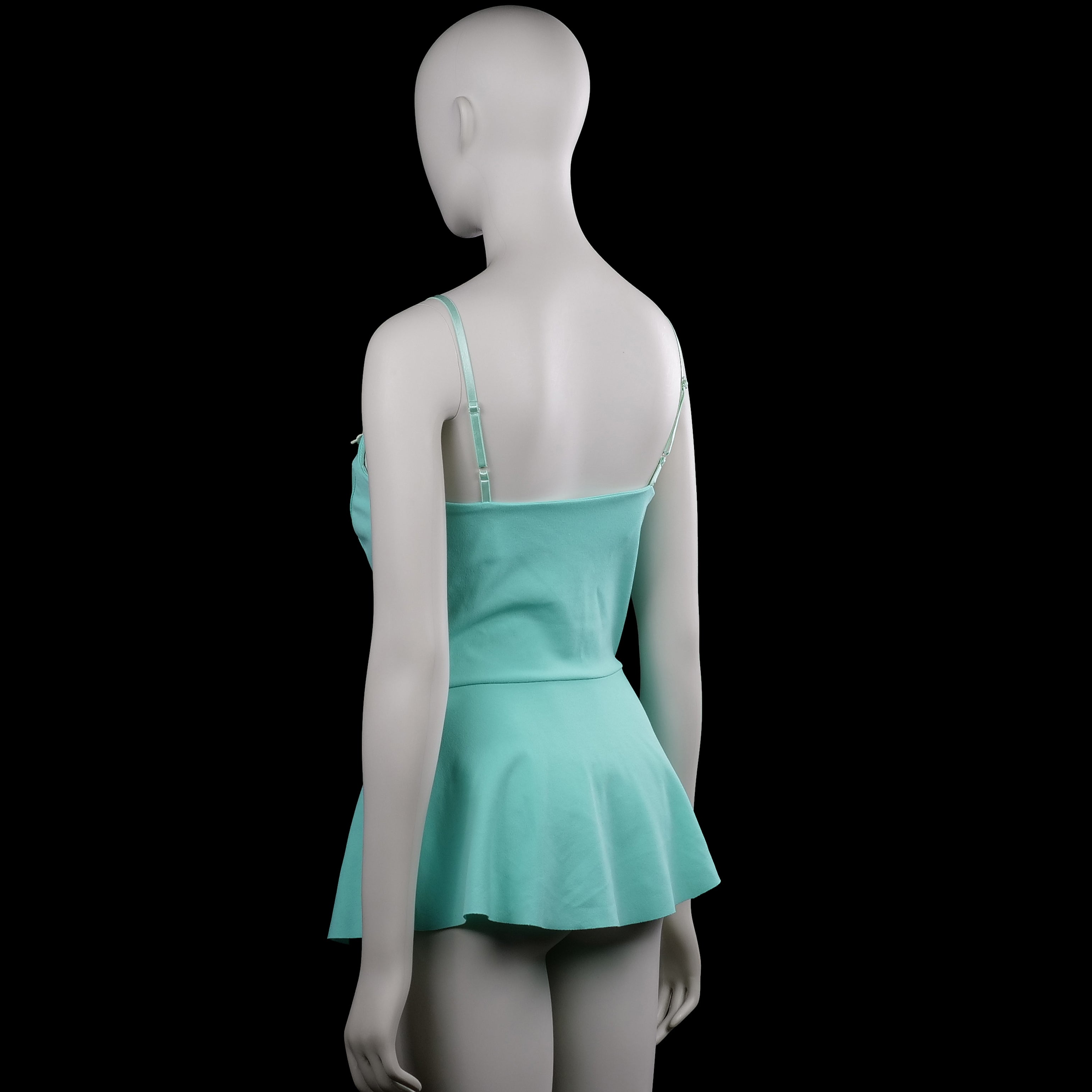 Tank top - Turquoise & White - Size S