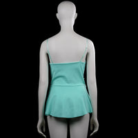 Tank top - Turquoise & White - Size S