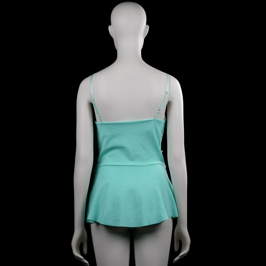 Tank top - Turquoise & White - Size S