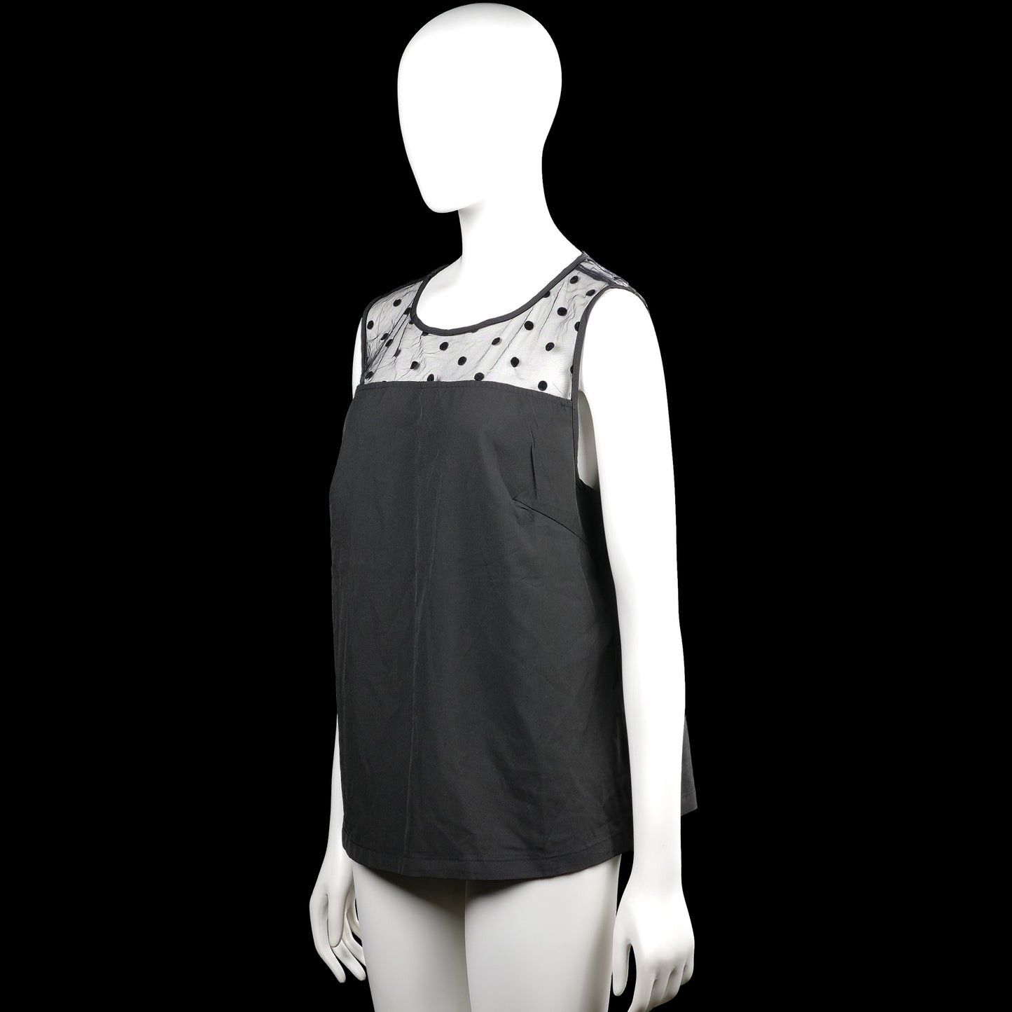Tank top - Black & White - Size 1XL