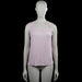 Sincerely loved - Tank top - Light Pink & White - Size M - Light pink sleeveless top with a scoop neckline and white lace panels at the shoulders. Solid design with plain arm openings and a straight hem.