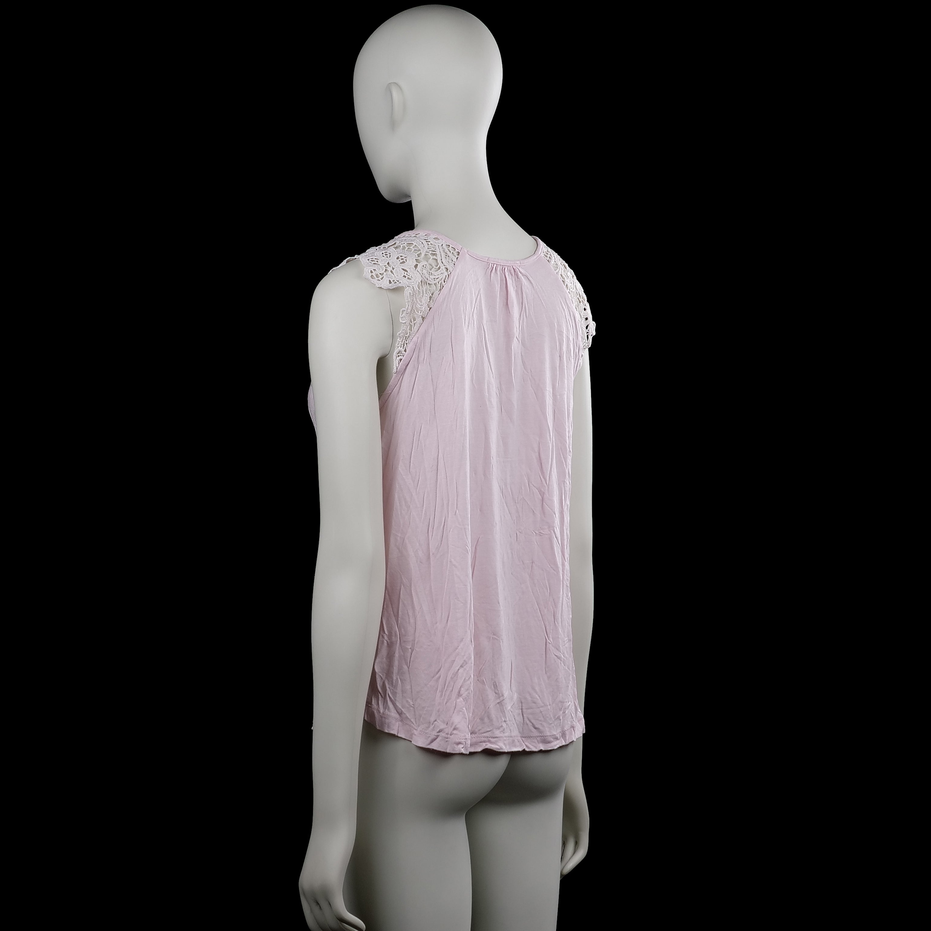 Tank top - Light Pink & White - Size M
