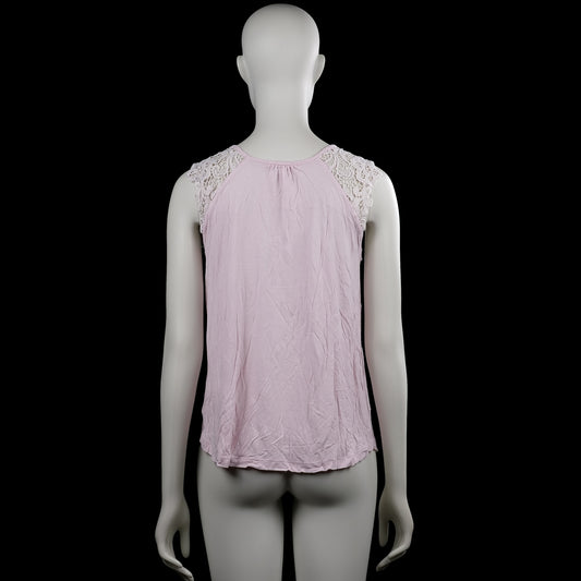 Tank top - Light Pink & White - Size M