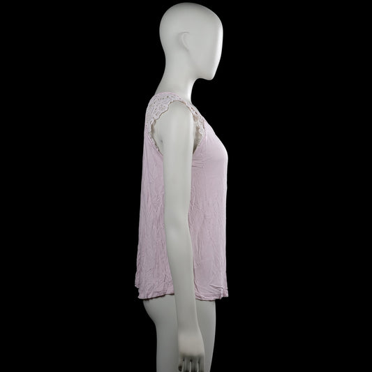 Tank top - Light Pink & White - Size M