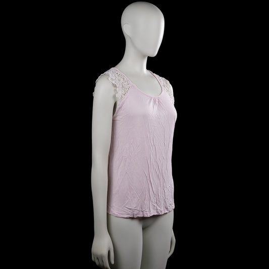 Tank top - Light Pink & White - Size M