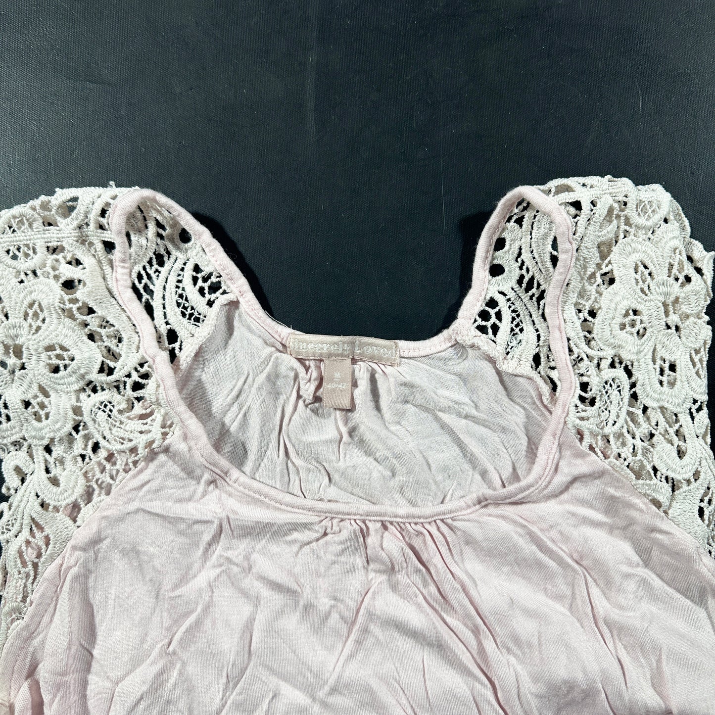 Tank top - Light Pink & White - Size M