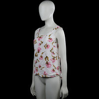Tank top - White & Pink - Size S