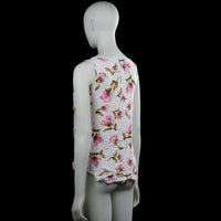 Tank top - White & Pink - Size S