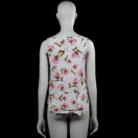 Tank top - White & Pink - Size S