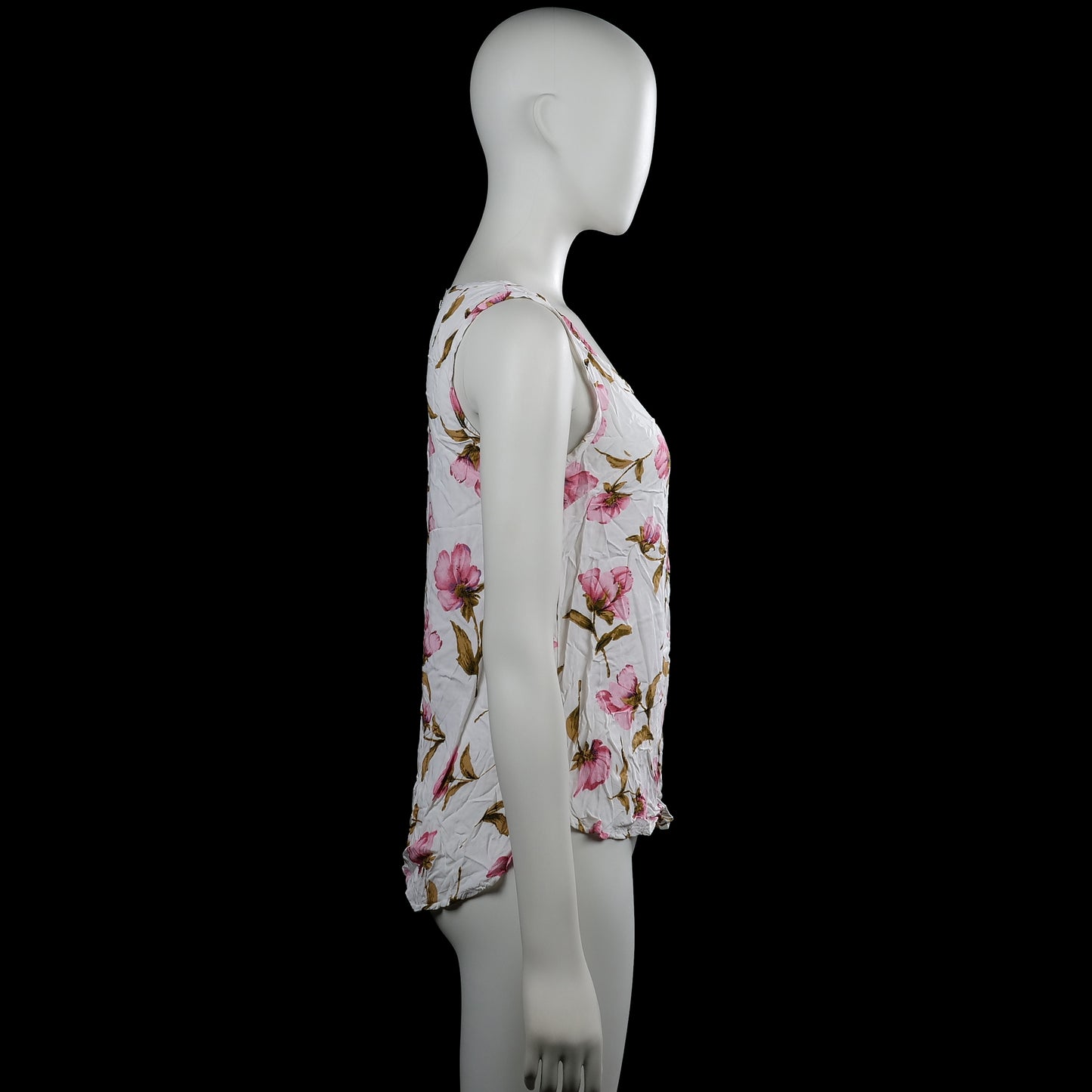 Tank top - White & Pink - Size S