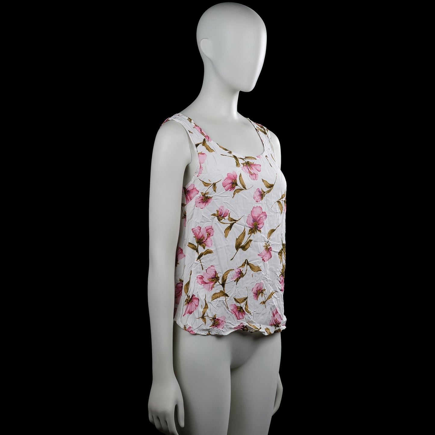 Tank top - White & Pink - Size S