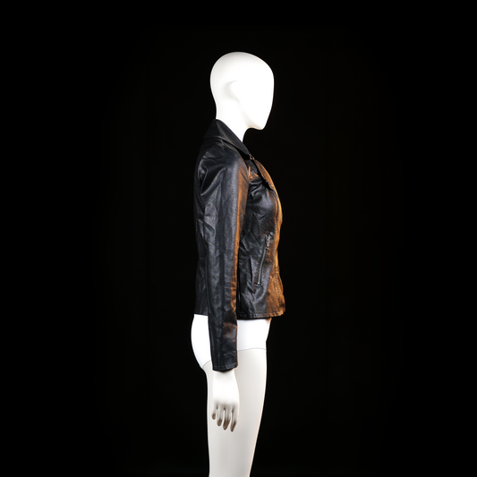 Biker jacket - Black - Size XS