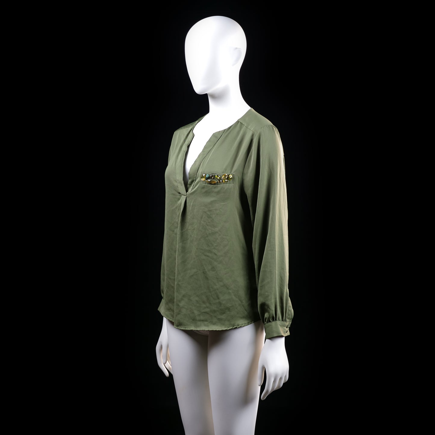 Blouse - Olive - Size 38