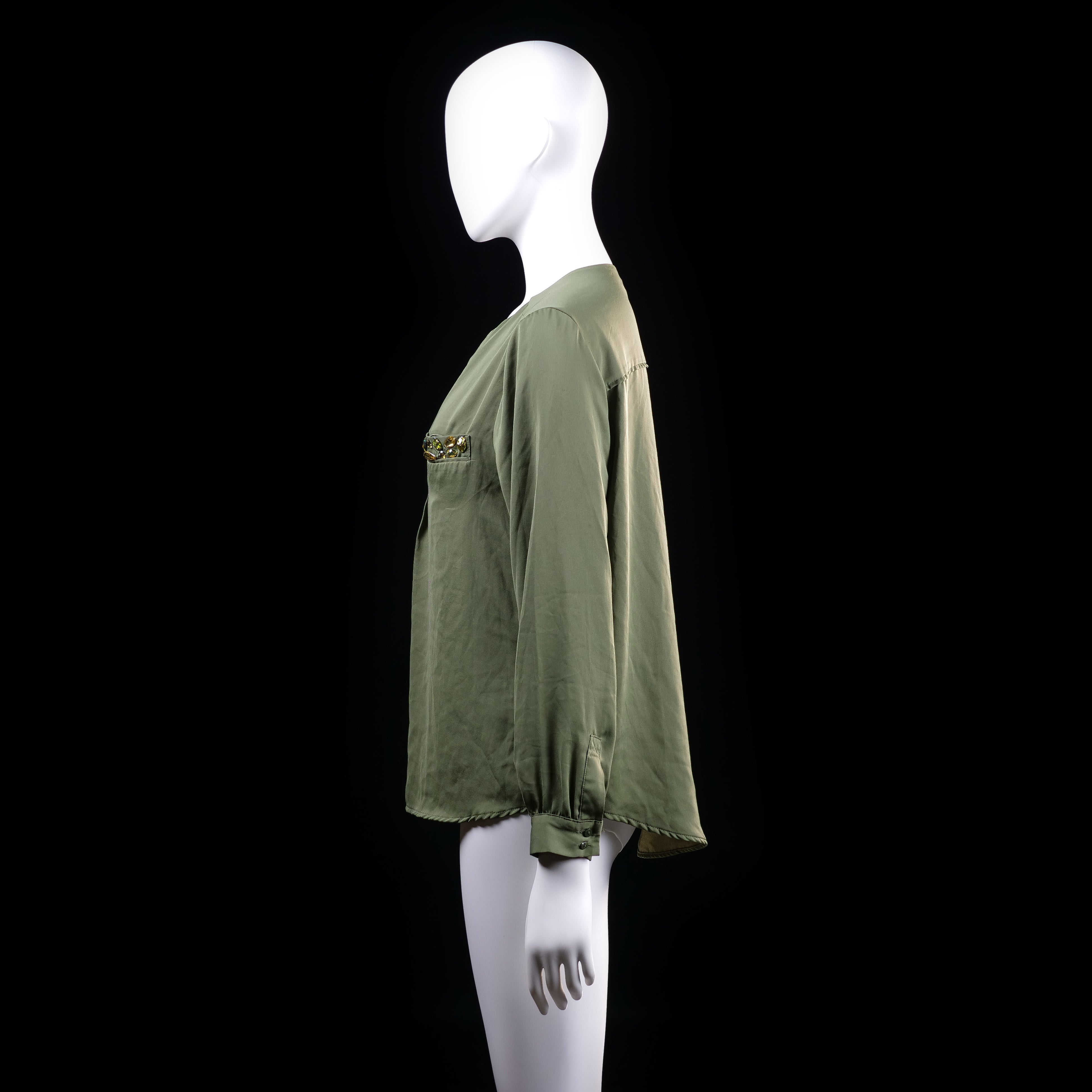 Blouse - Olive - Size 38