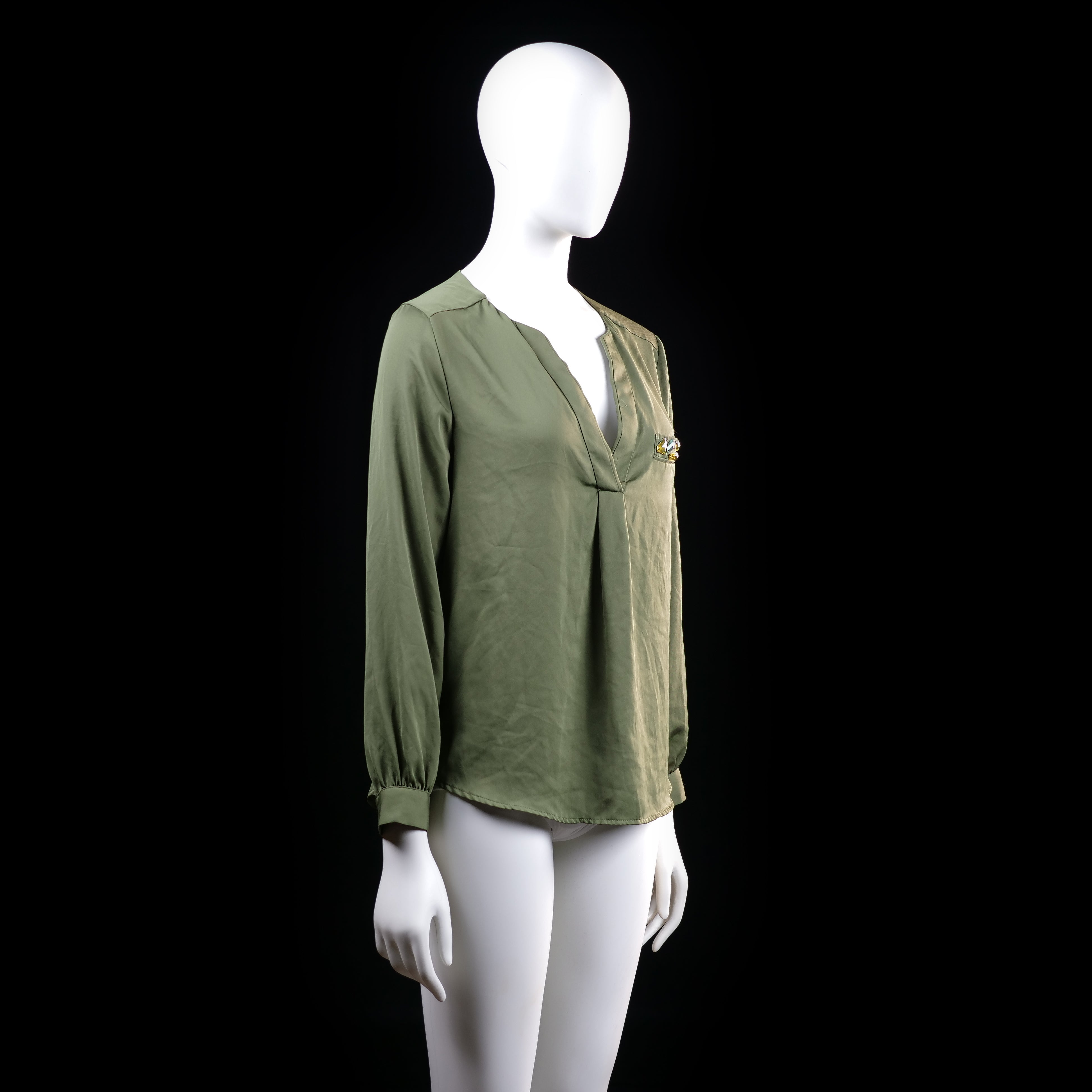 Blouse - Olive - Size 38