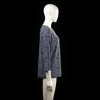 Blouse - Navy & White - Size M
