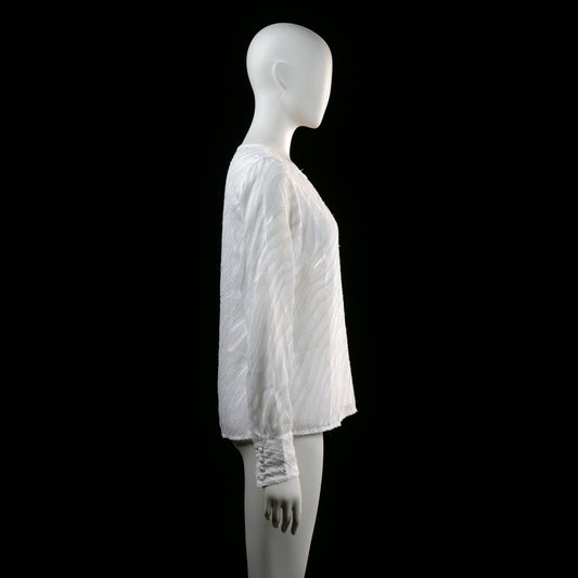 Blouse - White - Size 38 - (NEW)