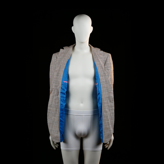 Blazer - Gray & Brown - Size 50