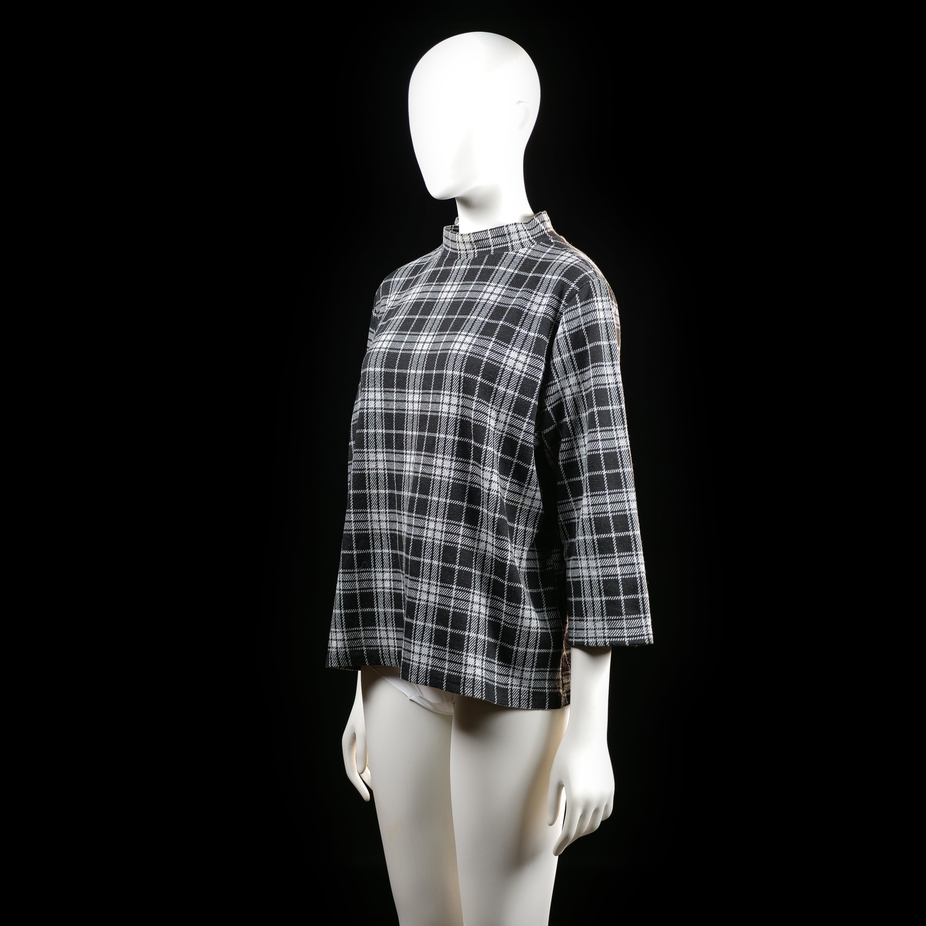 Blouse - Black & White - Size L