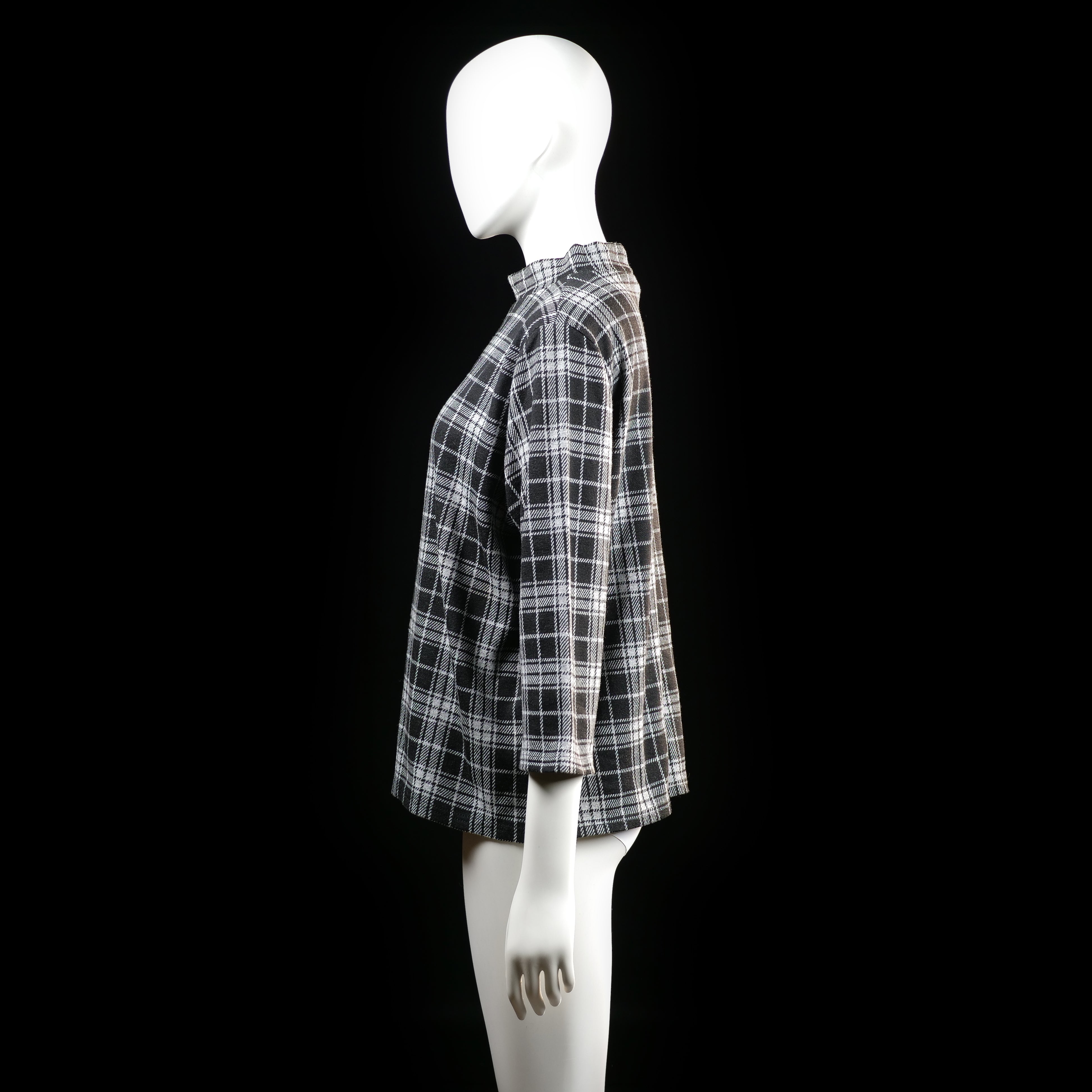 Blouse - Black & White - Size L