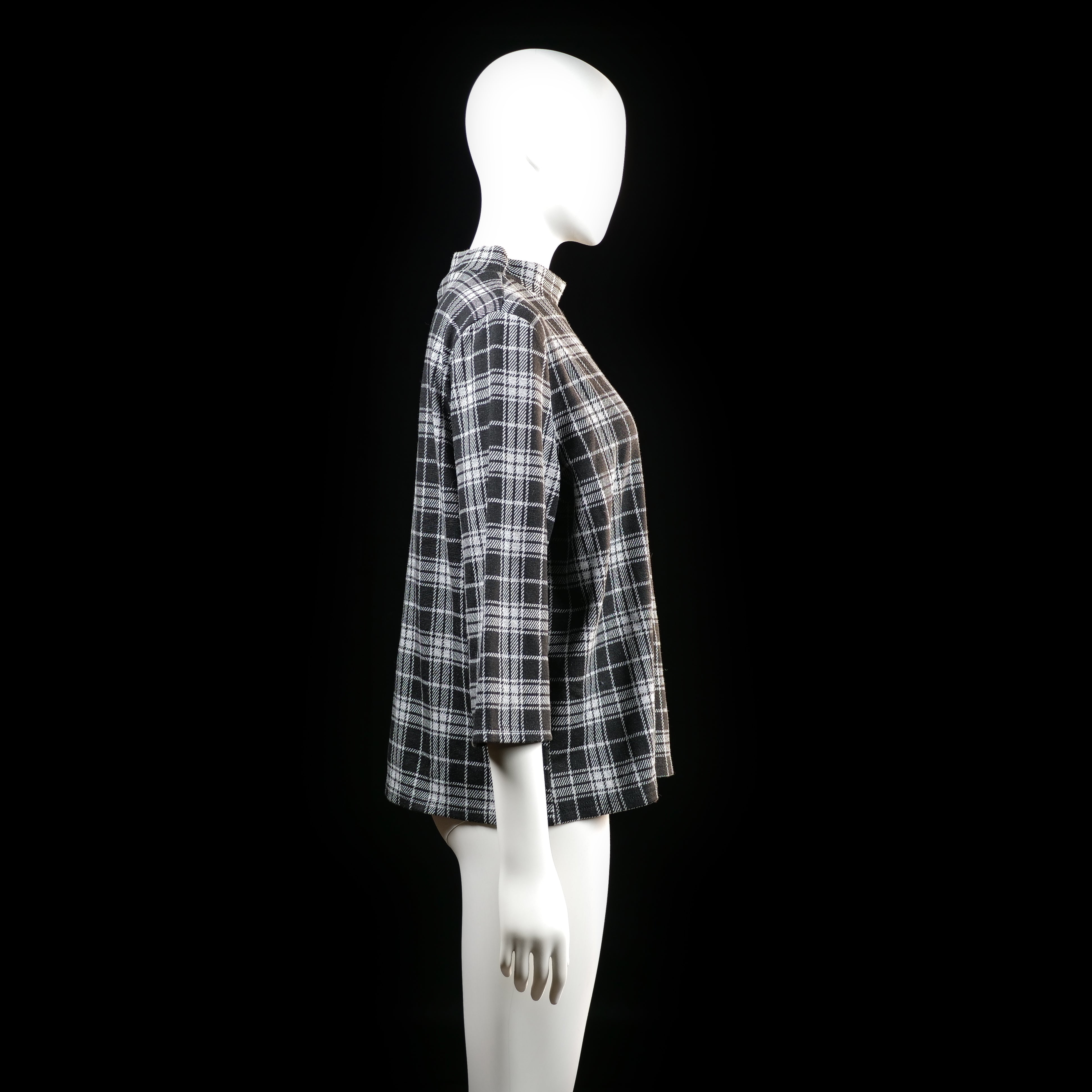 Blouse - Black & White - Size L