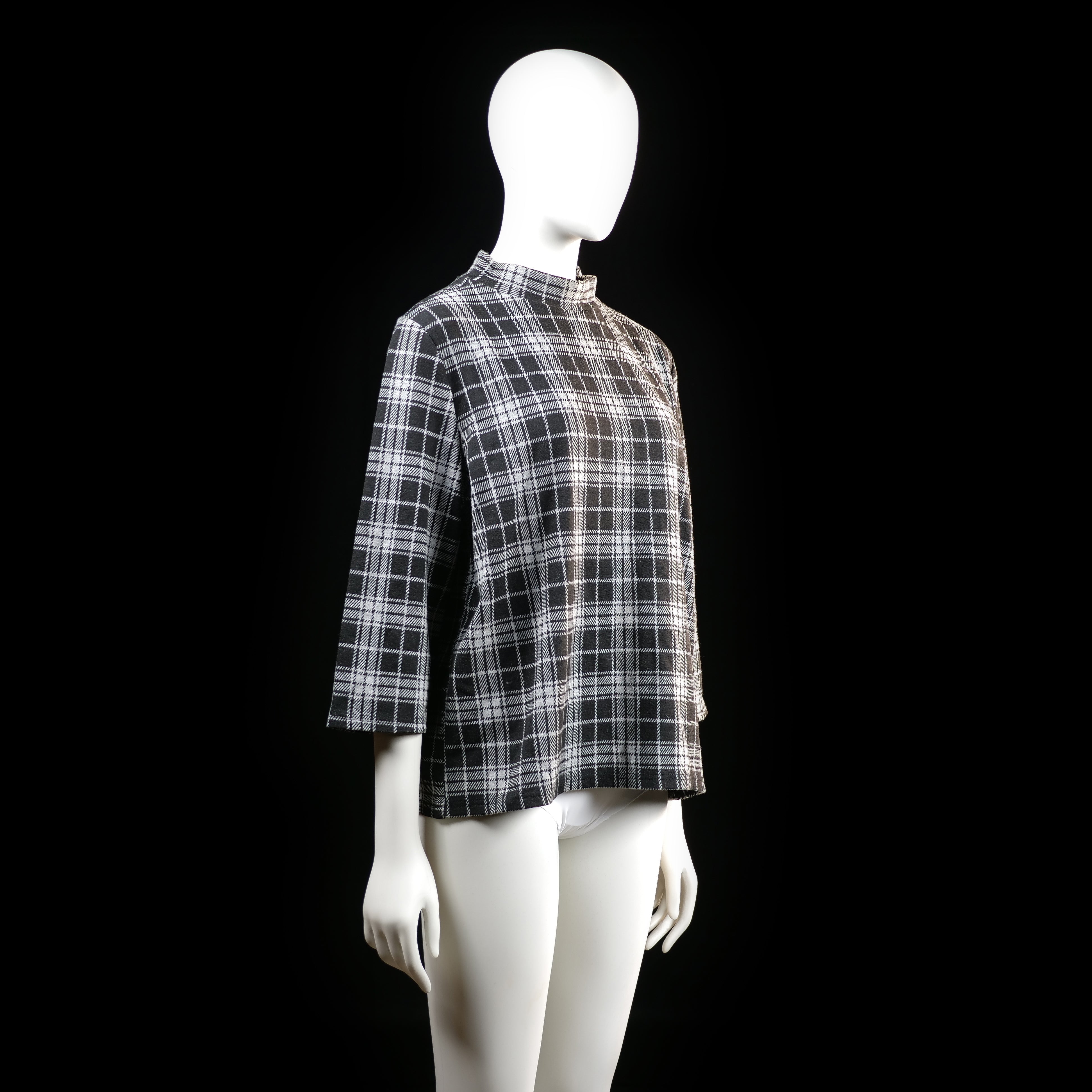 Blouse - Black & White - Size L