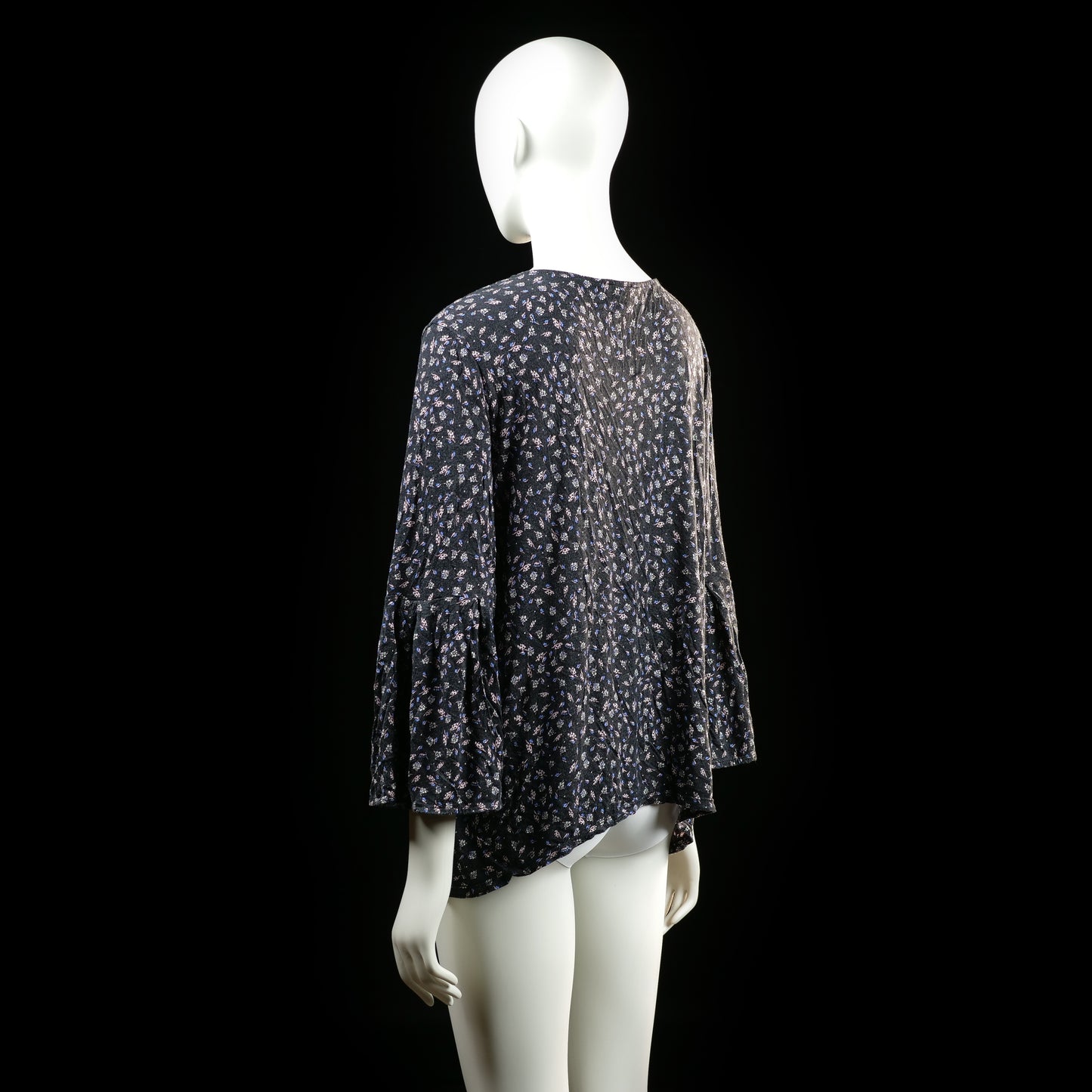 Blouse - Black & Pink - Size L