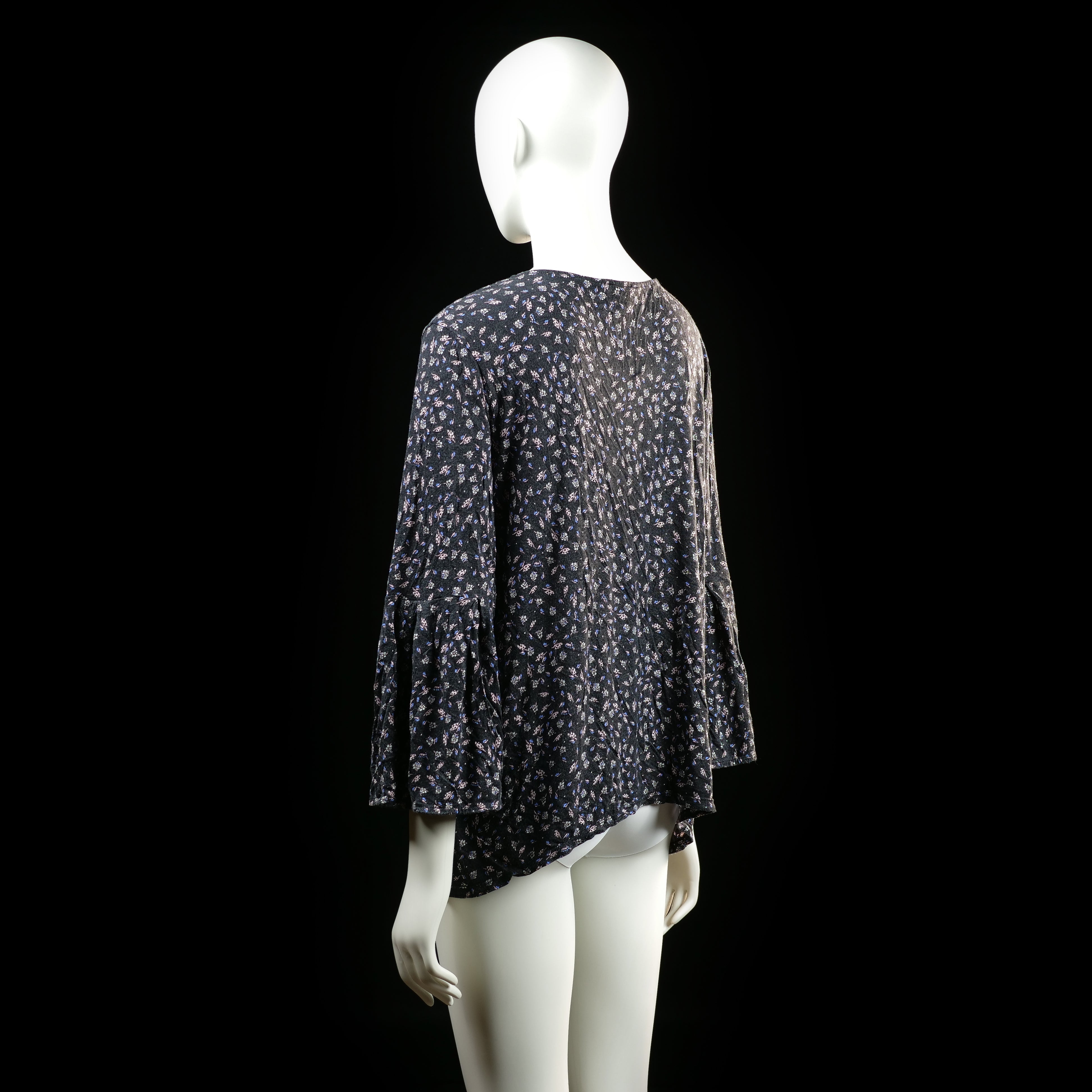 Blouse - Black & Pink - Size L