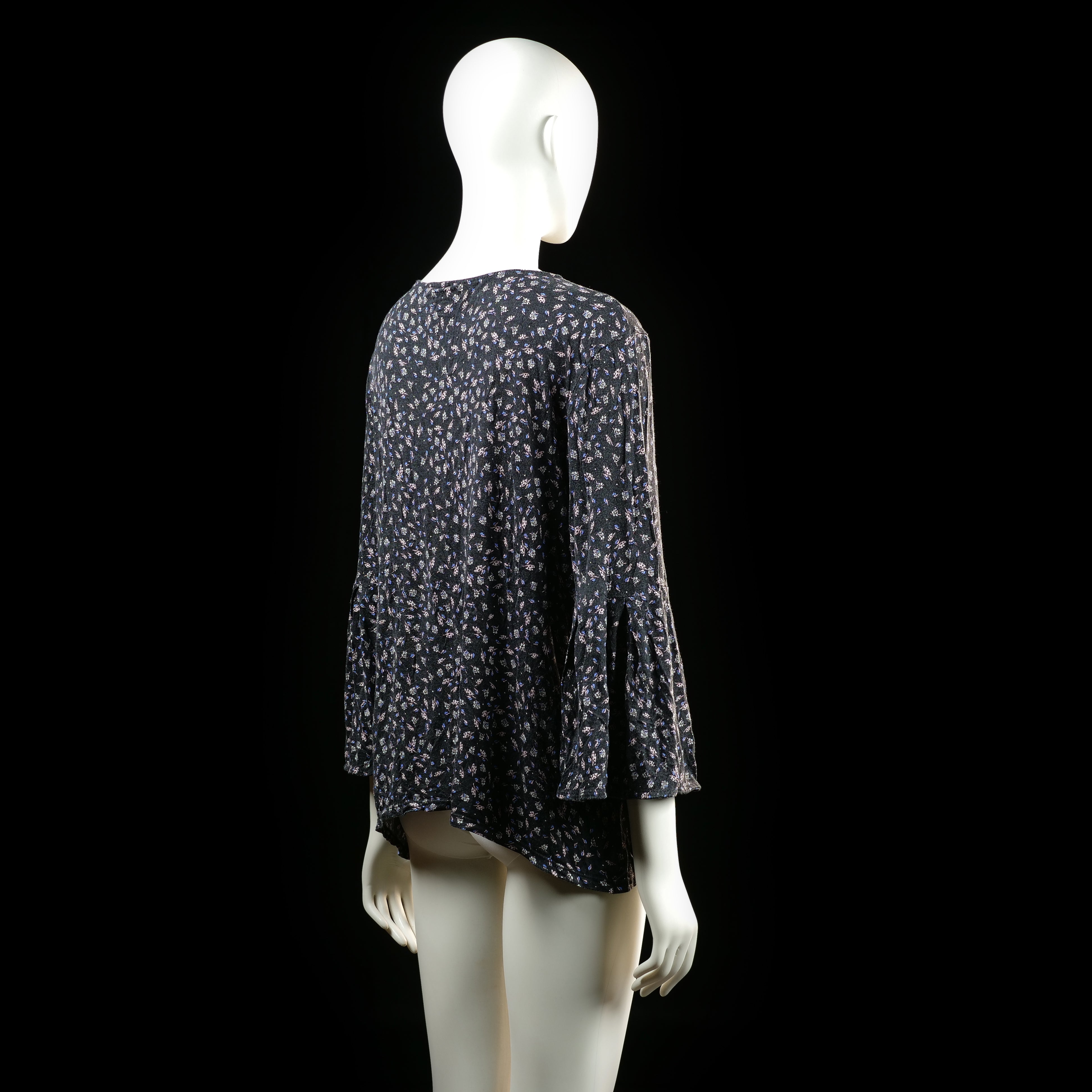 Blouse - Black & Pink - Size L