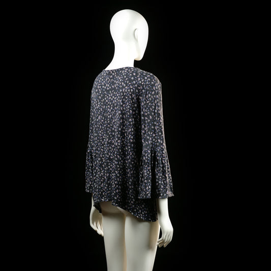 Blouse - Black & Pink - Size L