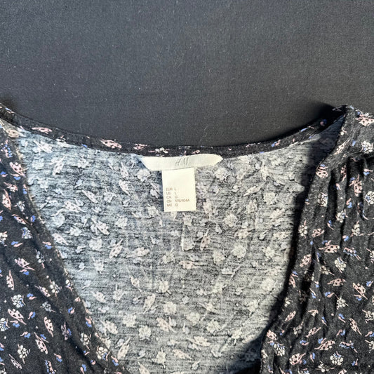 Blouse - Black & Pink - Size L