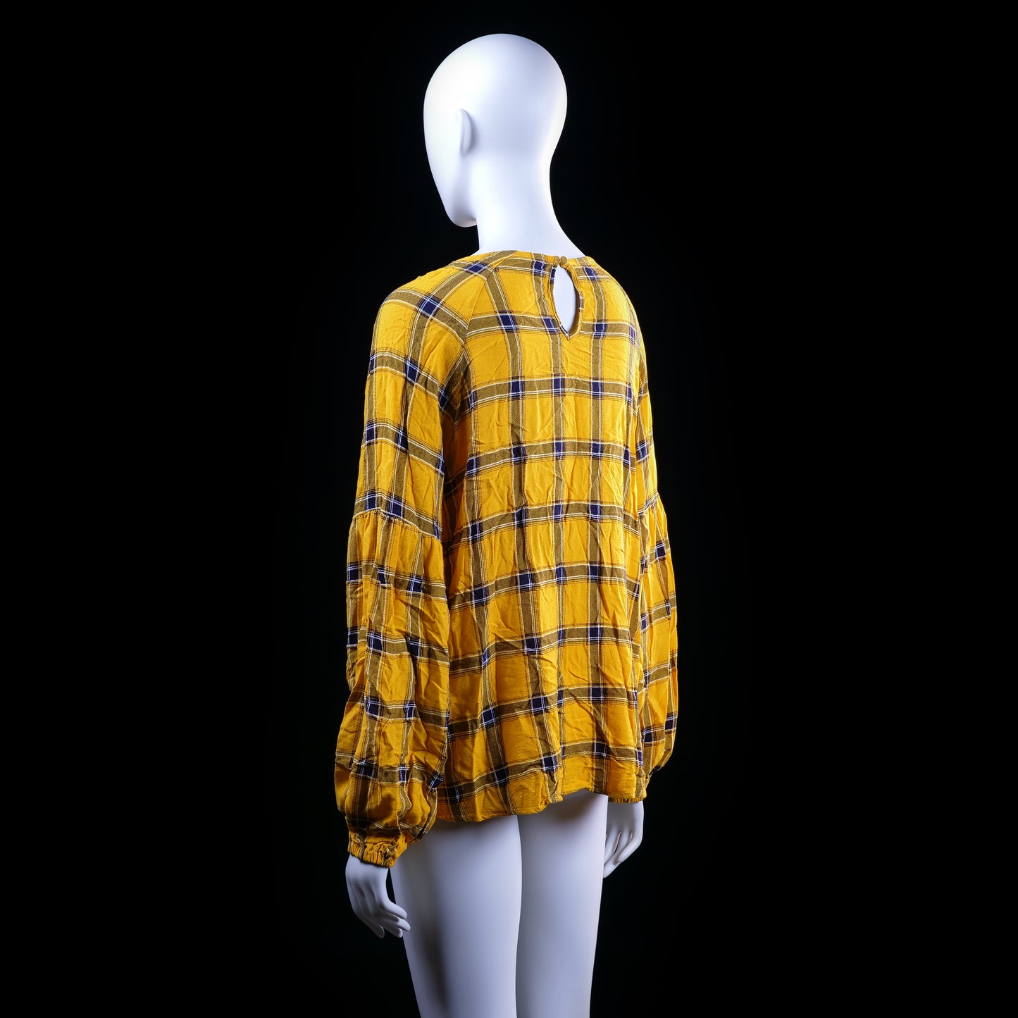 Blouse - Mustard & Navy - Size 44