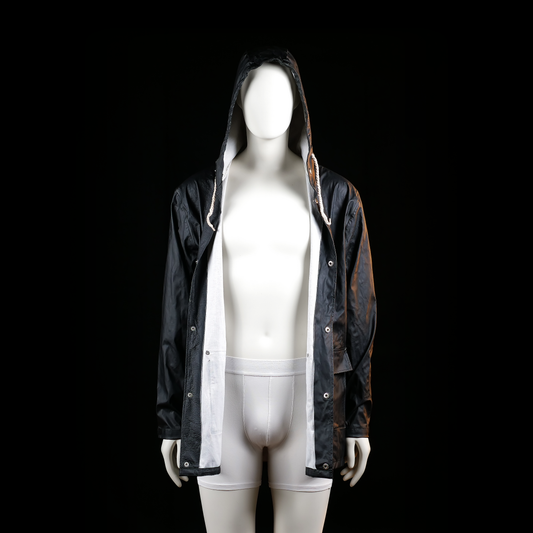 Rain jacket - Black - Size S, M
